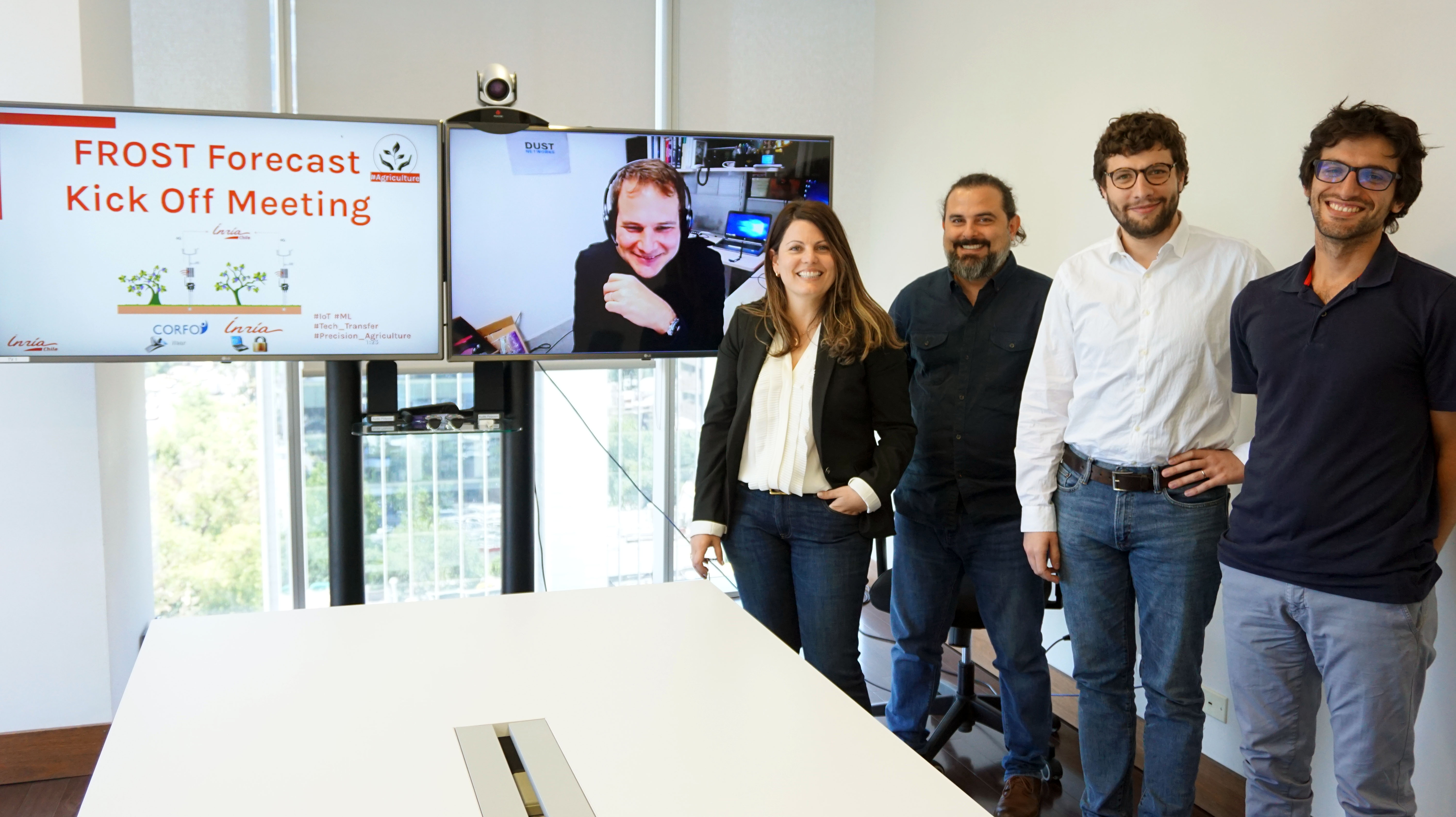 Kick Off de Frost Forecast: el futuro sistema de información y alertas de heladas para agricultores desarrollado por Inria Chile