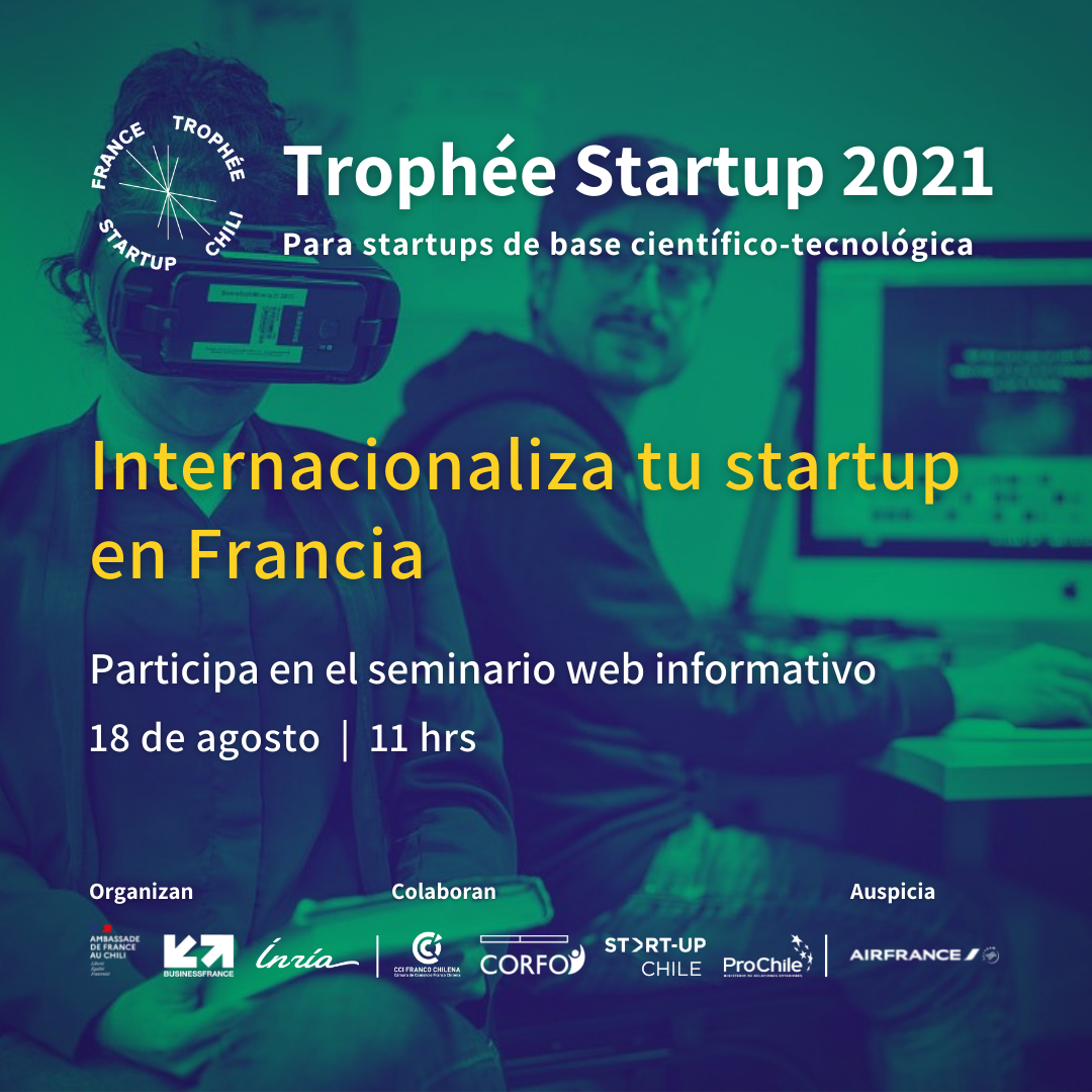 Webinar informativo para concurso Trophée Startup 2021