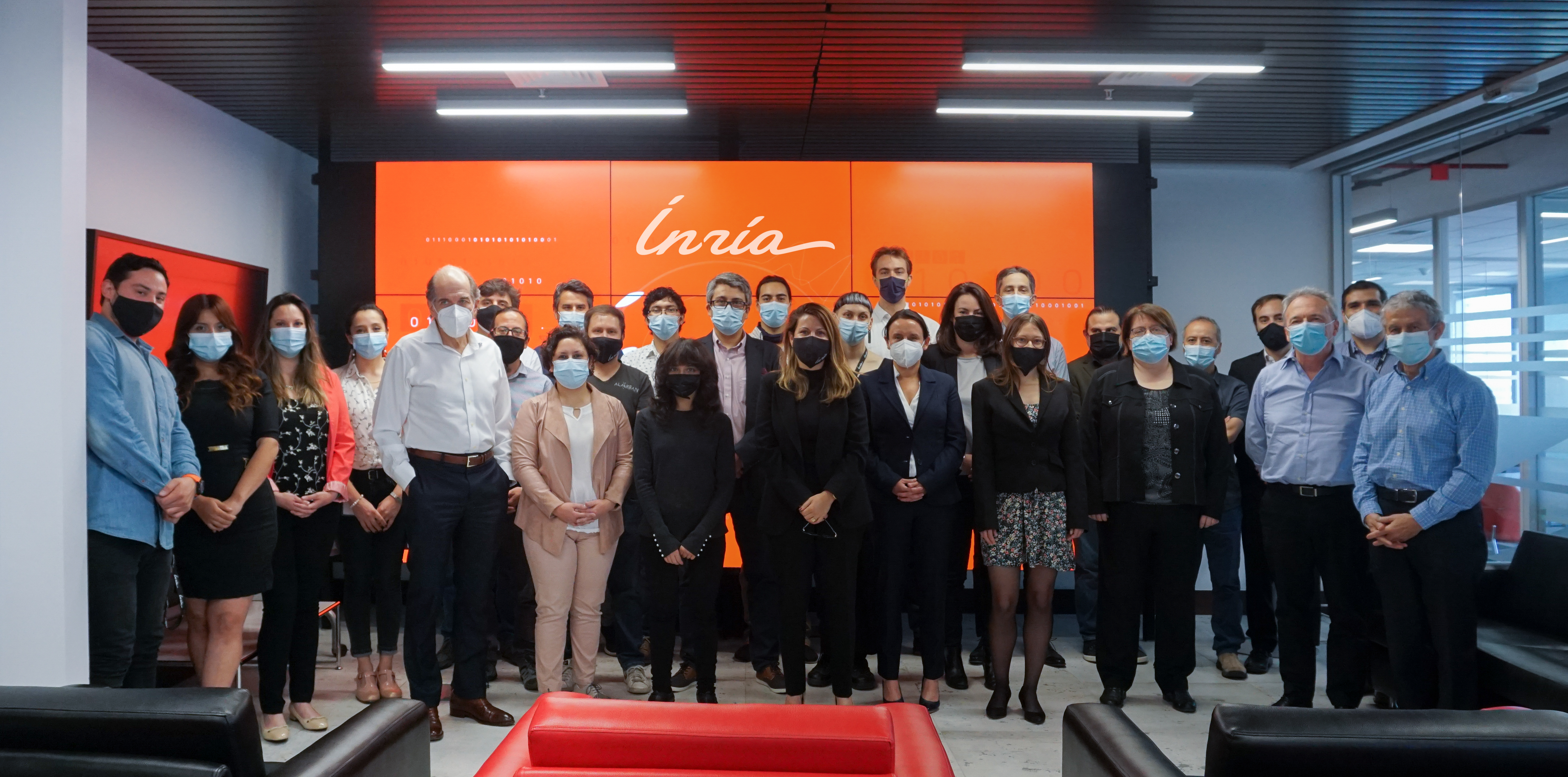 Delegación de Inria visitó las dependencias de Inria Chile