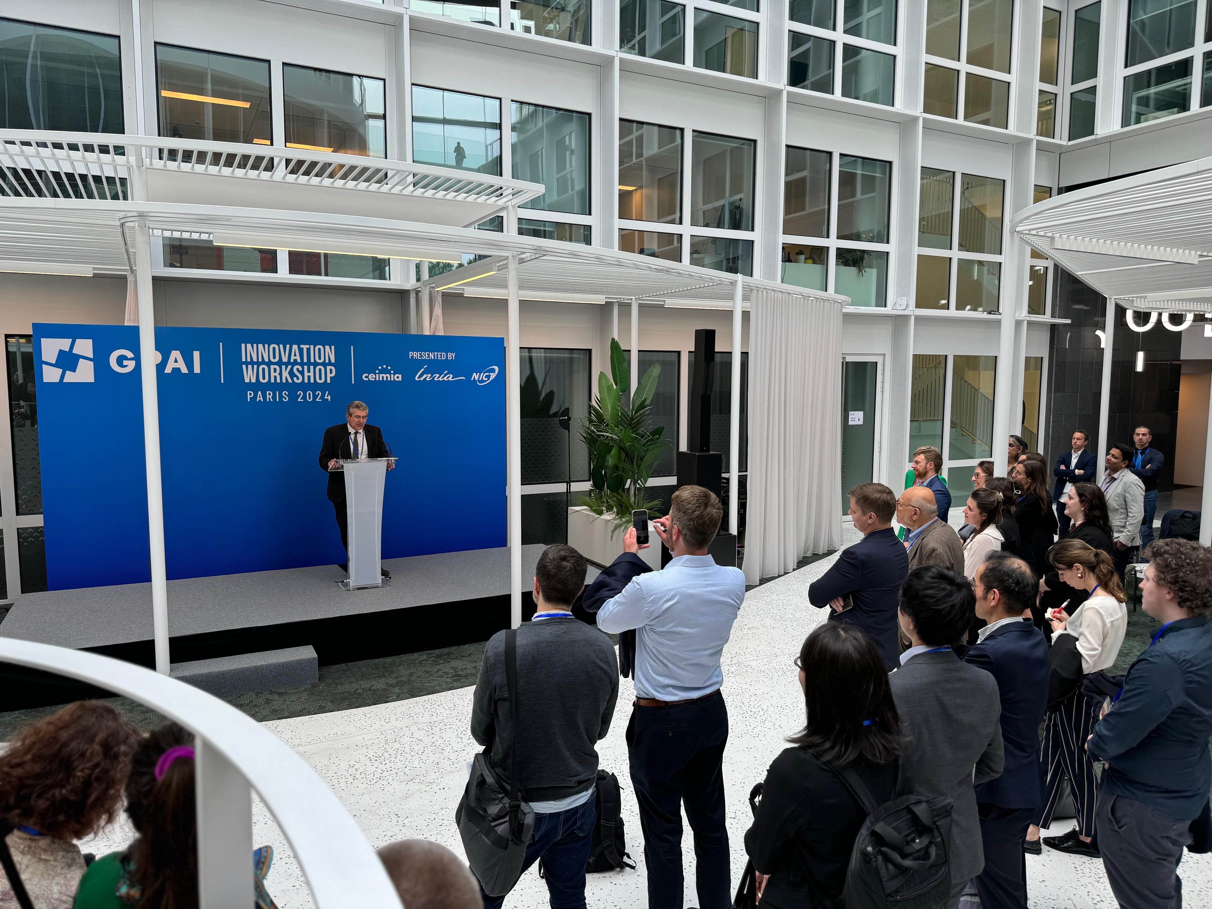 :Bruno Sportisse, presidente y director general de Inria en la inauguración del GPAI Innovation Workshop 2024